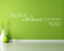 Home is Quotes Wall Decal Motivational Vinyl Art Stickers